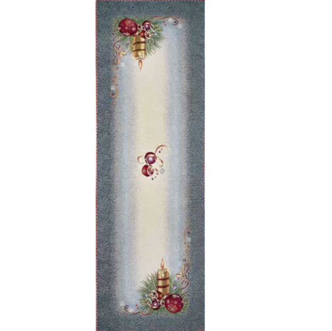 Silver Table Runner 45 x140cm image 0